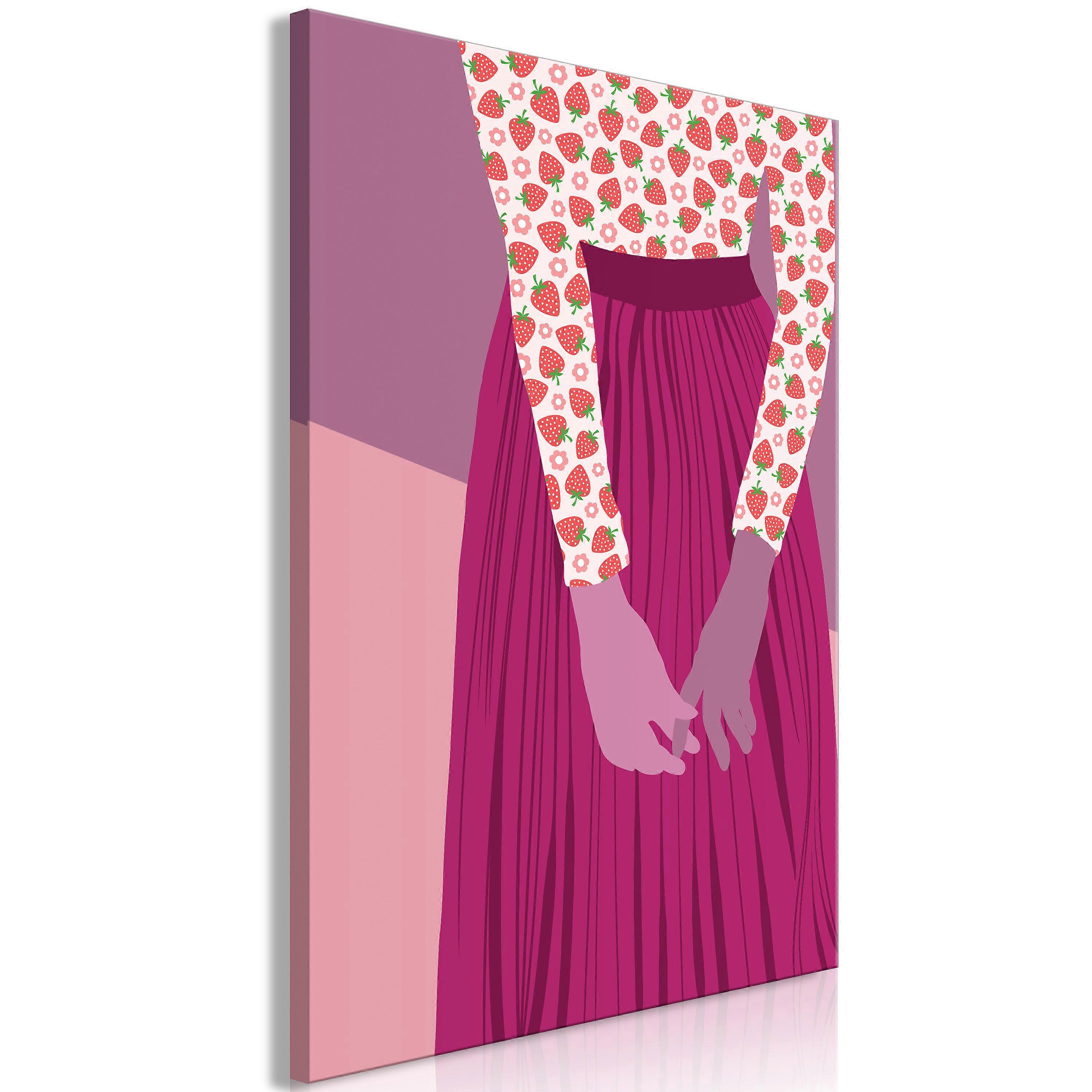 Canvas Print - Strawberry Lady (1 parte) vertical