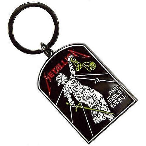 And Justice For All Tombstone Enamel Keyring