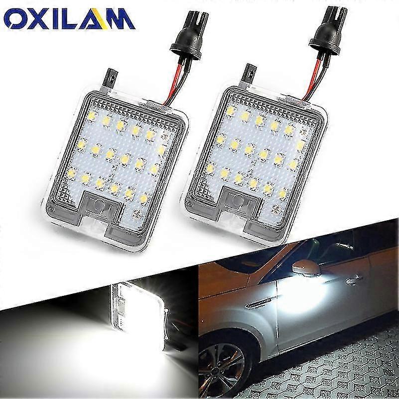 6000k-bienvenue Canbus Lamp For Mirror, 2x, For Ford Focus Mk3 Mk2 Mondeo Mkiv Mkv Kuga C-max Escape