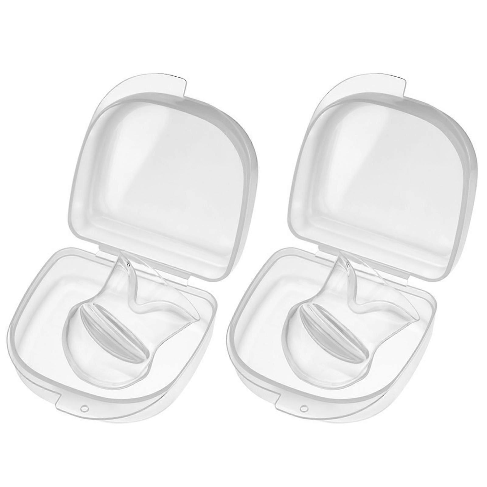 2/5pcs Tongue Retainers Snore Destroy Tool Carryable Snoring Corrector Machine for Sleep Better Breath