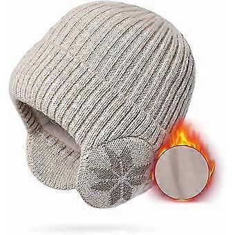 Bonnet d’hiver avec cache-oreilles pour hommes femmes sport de plein air chapeau chaud casquette de montre