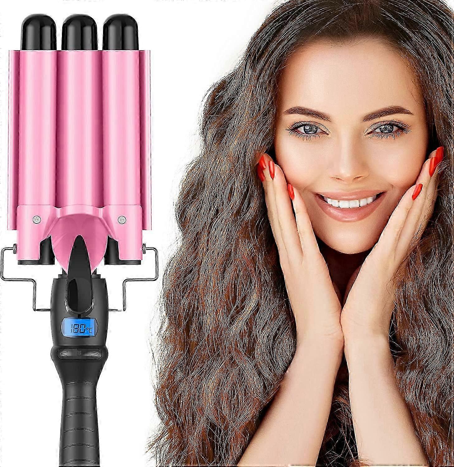 3-branch curler Professional curler with 3 bars Curler Ceramic curler LCD screen