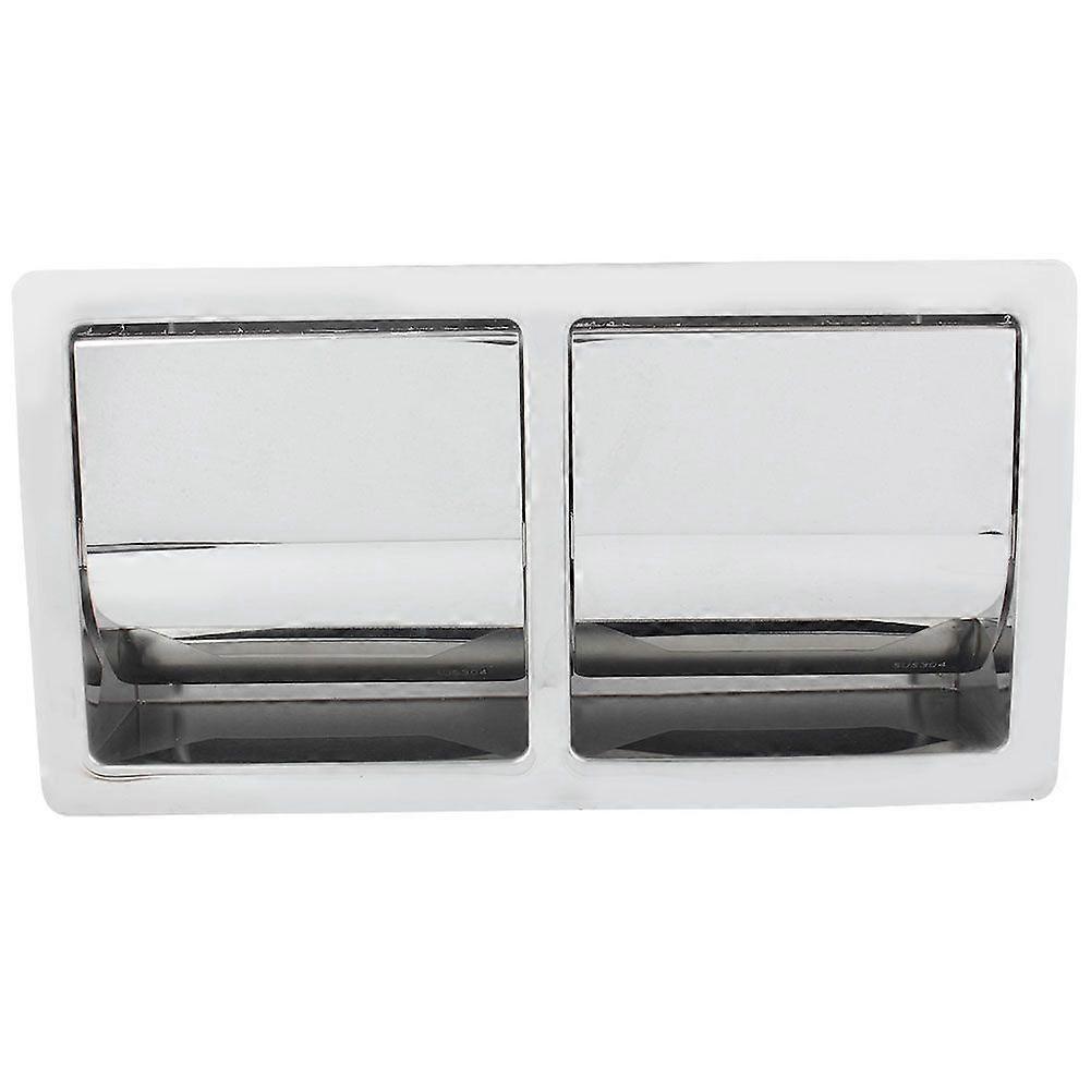 Stainless Steel Concealed Wall Mounted Waterproof Hotel Bathroom Toilet Roll Paper Case Box