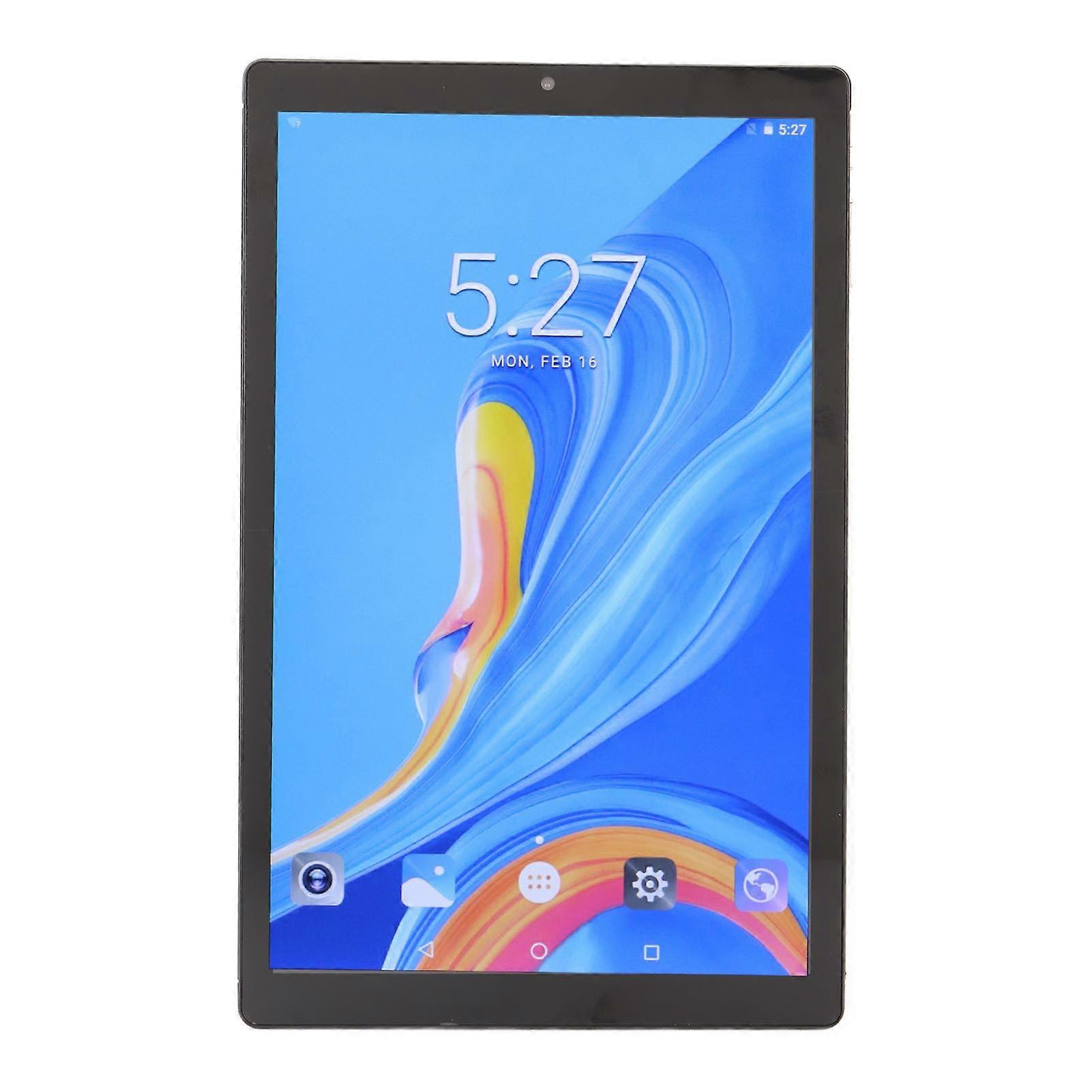 Android 12 Tablet 10.1" 6GB RAM 128GB Blue Dual Camera UK Plug