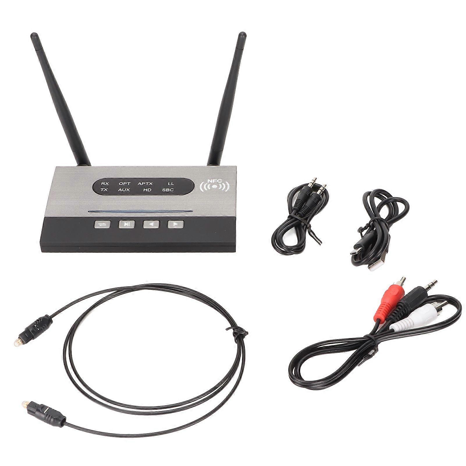 BT 5.0 Transmitter Receiver HiFi Lossless Sound CSR Chip NFC 2 in 1 SPDIF Wireless Optical Sound Adapter