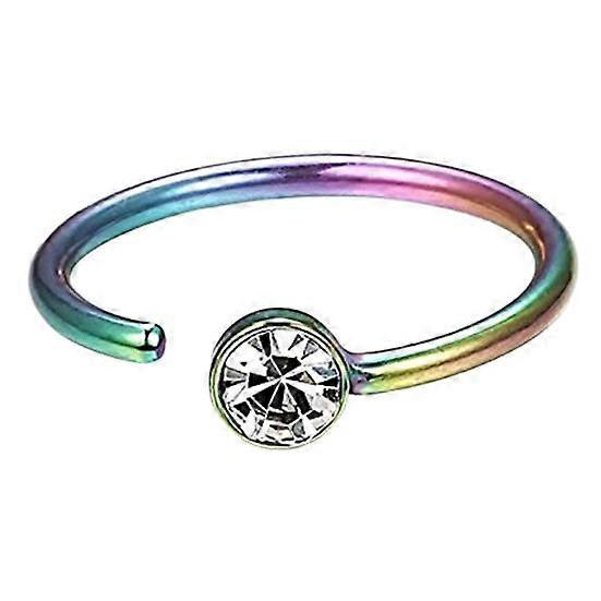 Nose Ring Stylish Skin-friendly Multi Colors Non Piercing Nose Hoop