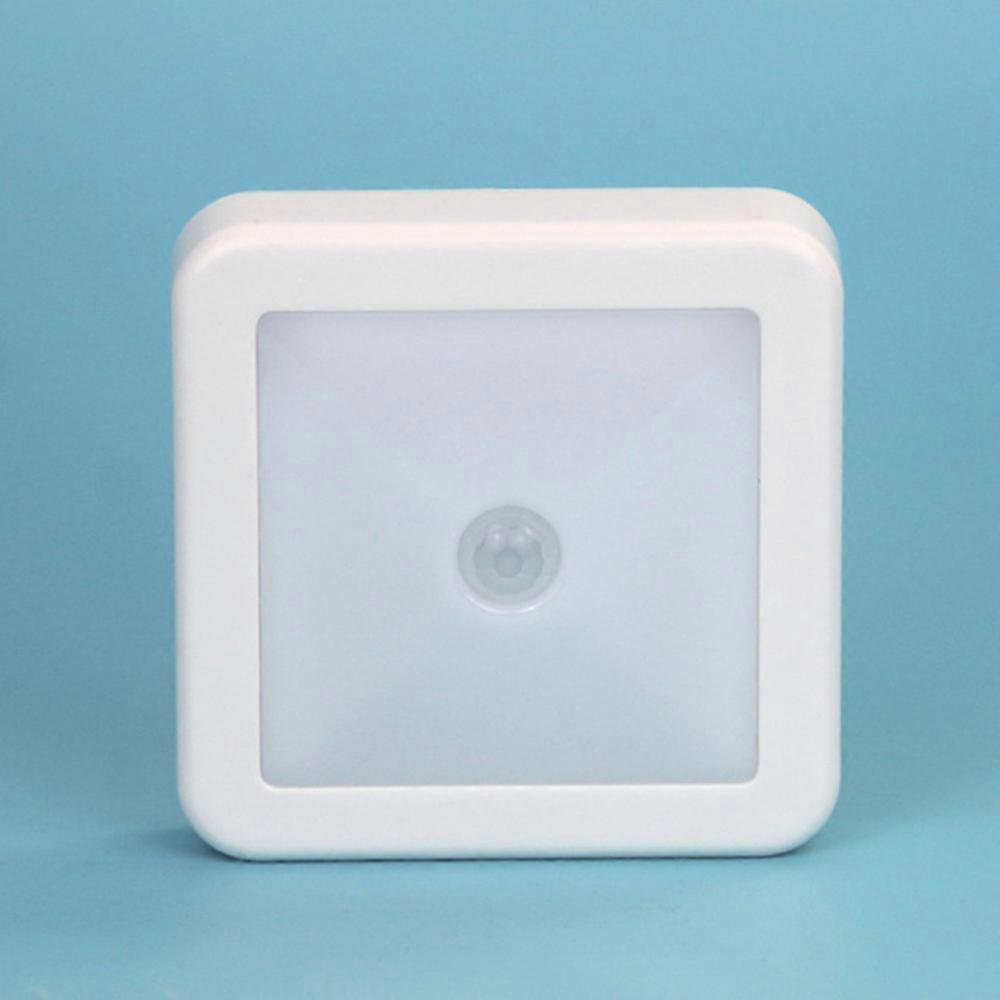 Set van drie LED-nachtlampjes, bewegingssensor, batterij, witte gloed