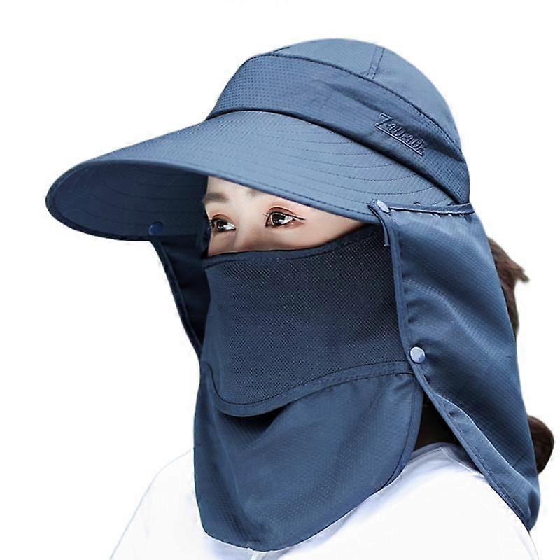 Wide Brim Sun Hat - Versatile UPF 50 Protective Bucket Hat, One Size(navy blue)