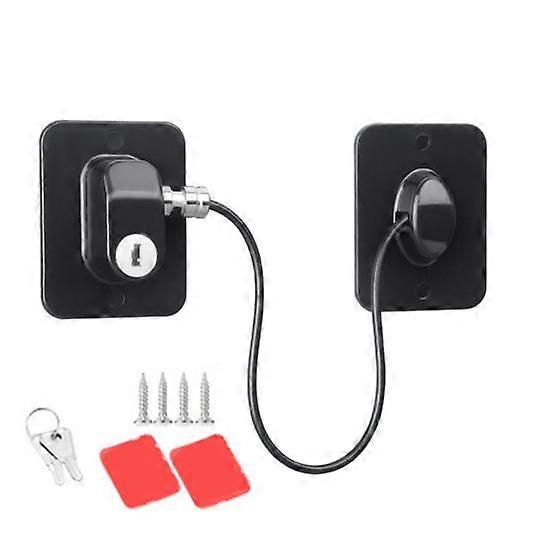 Refrigerator Door Lock Set with Keys Child Proof No Tools Needed Fridge Safety