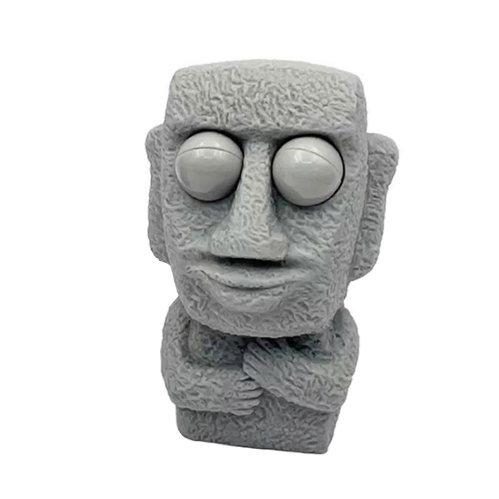 Fidgets Squeeze Jouet EyePopping Rock Man Stress Toy Spoof Practical Joke Props pour Adultes Enfants ADD AnxietyTherapy ciment couleur