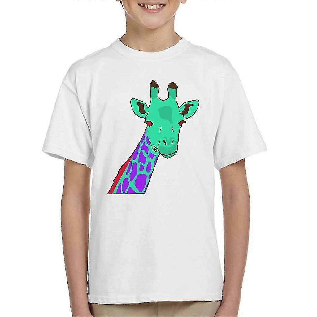 Neon Giraff Barn T-shirt