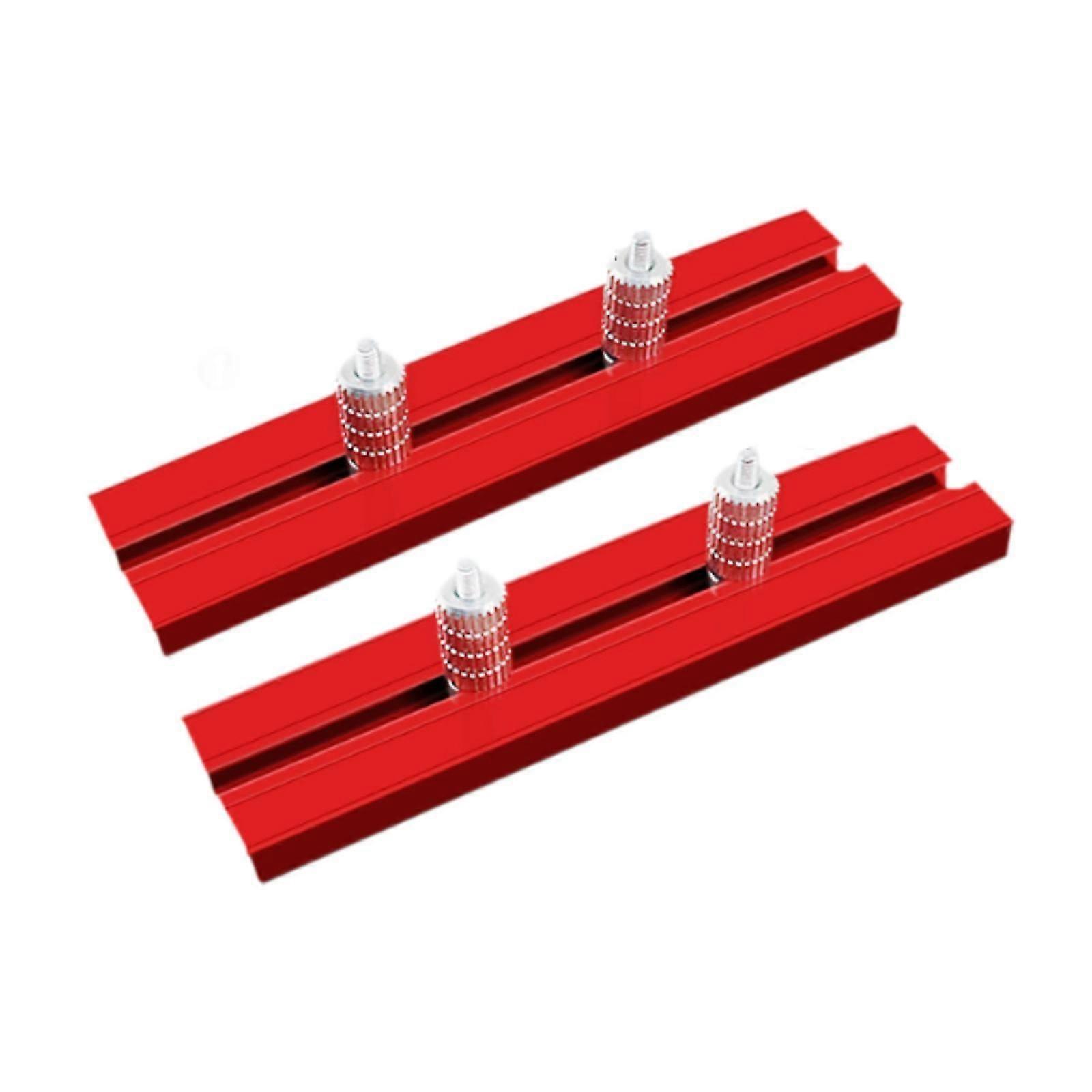 2Pcs Woodworking Planing Stop Bench Kit Easily Install Dog Positioning Clamp 15.8MM