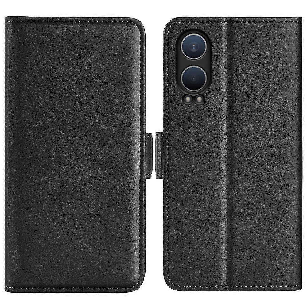 Dual-side Magnetic Buckle Horizontal Flip Leather Phone Case