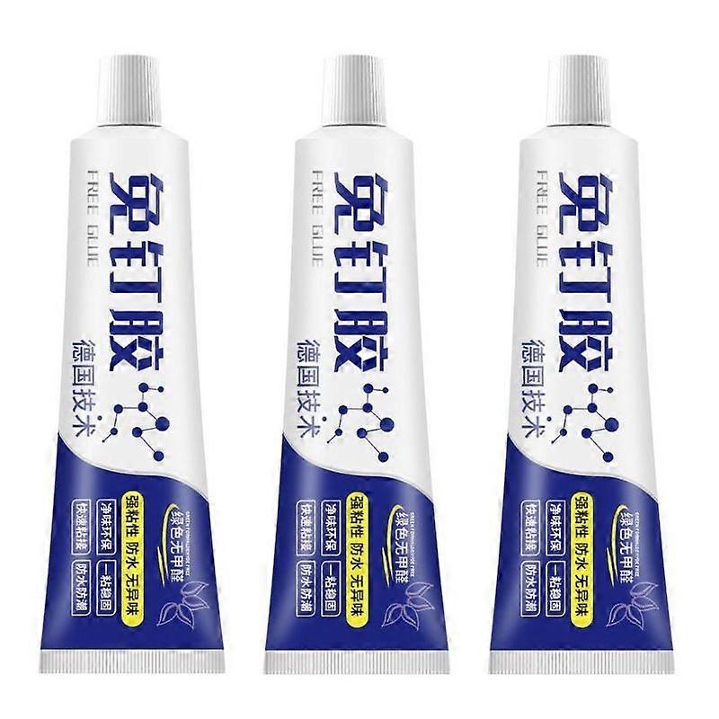3 Stück starker nagelfreier Klebstoff, nagelfreier starker Klebstoffkleber 60 ml wasserdicht