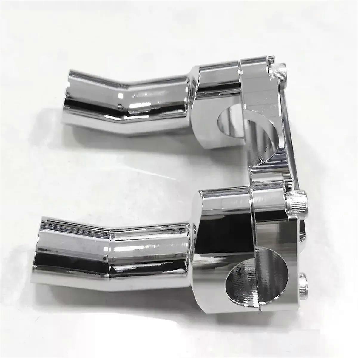 3-1/2 Inch Pullback Handlebar Risers & Top Clamp Kit for Harley Dyna Softail Fat