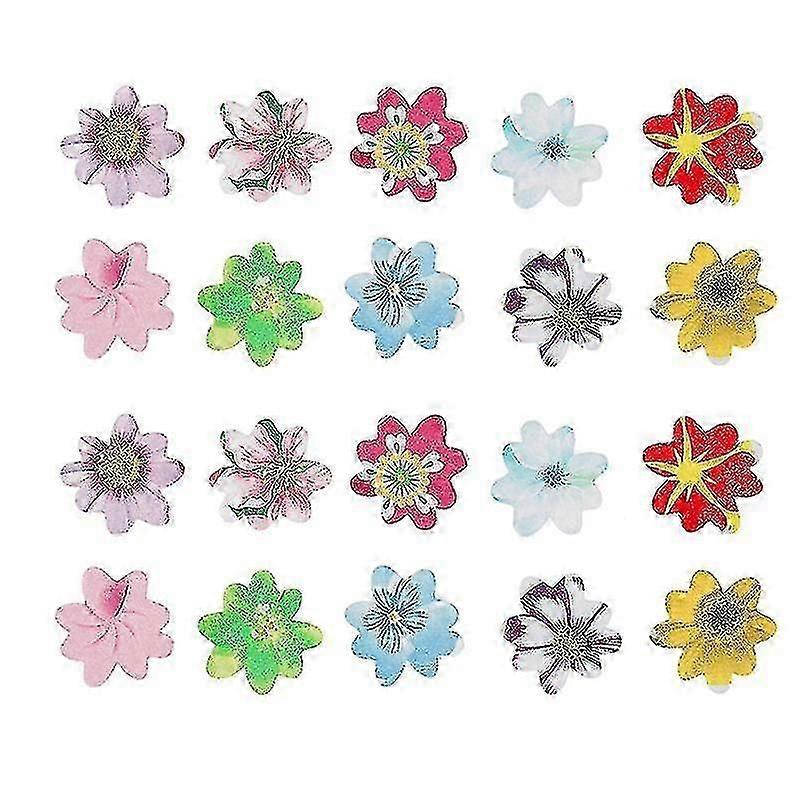 unique 300pcs cake decorations, Wafer Flowers
