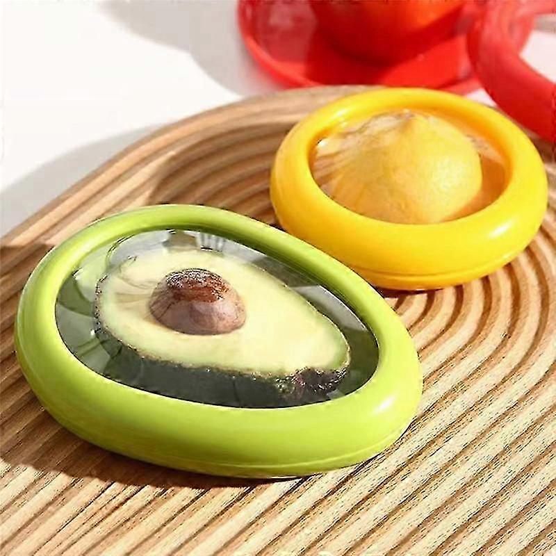 Fruit and Vegetable Storage Containers Set for Avocado Onion Lemon Tomato Saver and Storage Keeper