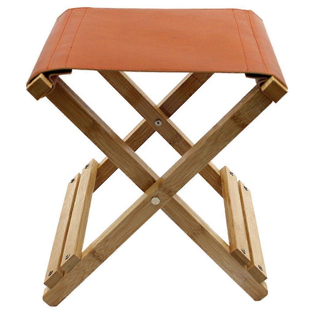 Folding Chairs Leather Foldable Stool for