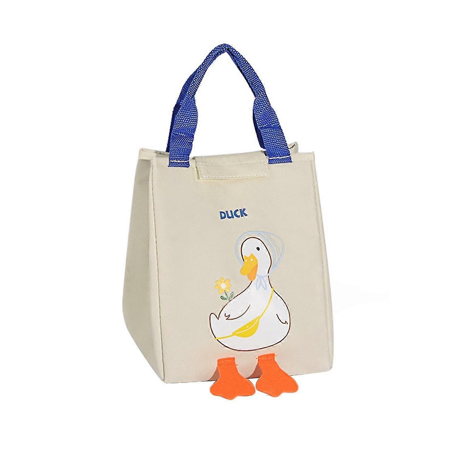 Lunch Bag Large Capacity Foldable Fastener Tape Closure Leakproof Multi-function Thermal Insulation