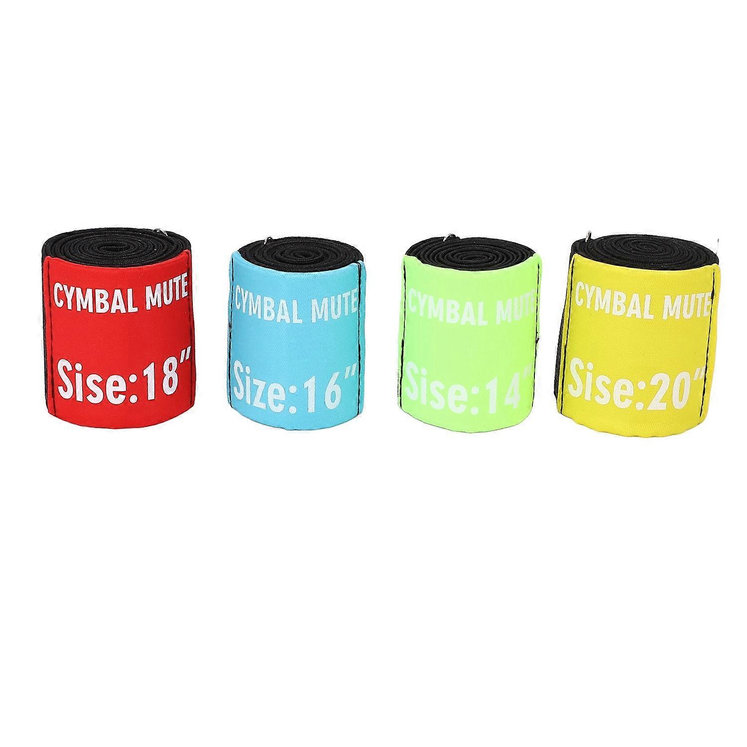 4Pcs Drum Cymbal Mute Circle Ring Polyester Fiber Practice Silencer Dampener for Drummer