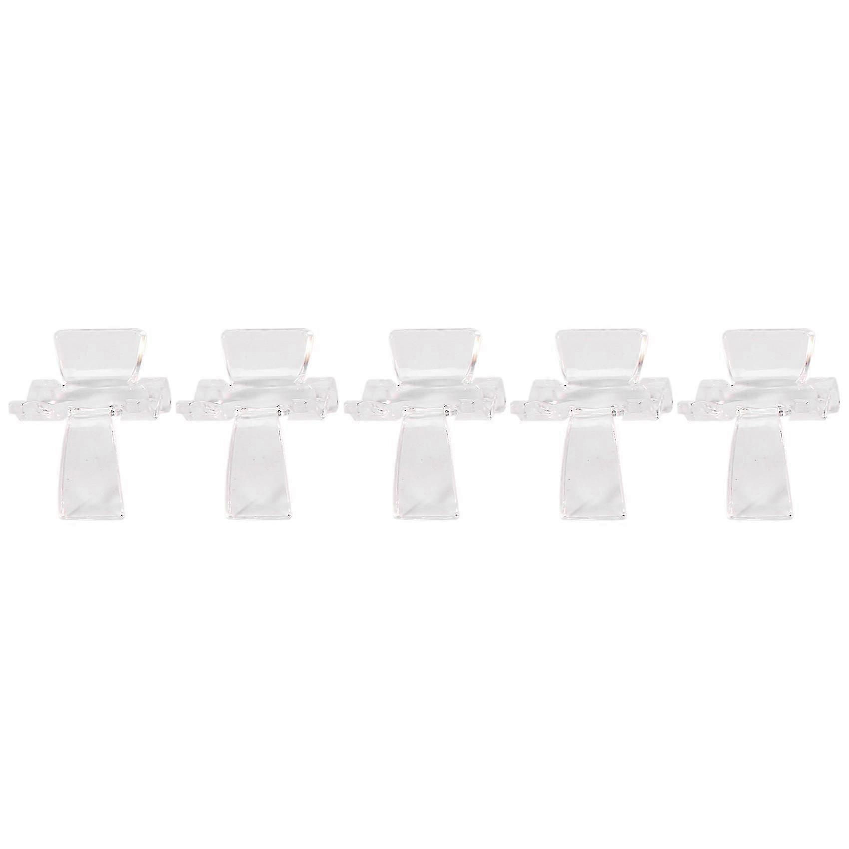 25 Pieces Acrylic Display Holder Clear Plastic Display Easel Stands Acrylic Display Easel Holders for Rock Mineral jn