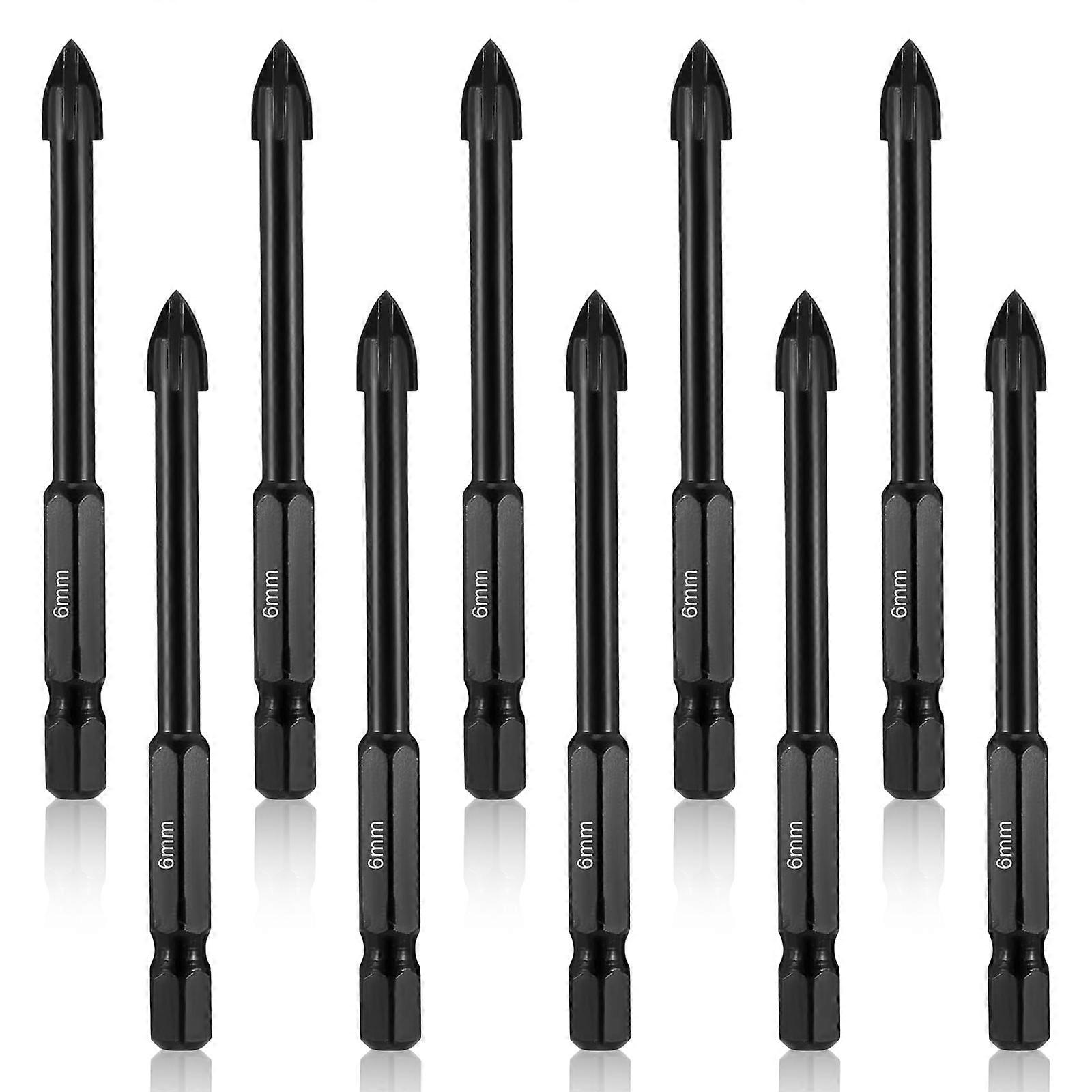 Drill Bits Set, Tile Glass, Carbide, Triangle Handle