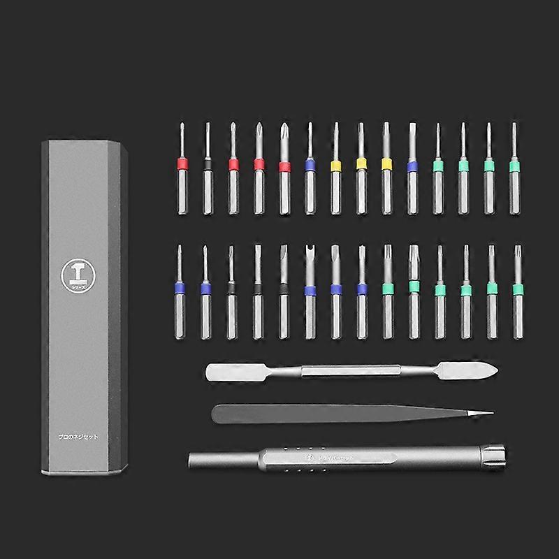 GREENER Screw Set Mobile Notebook Disassembling Maintenance Tool, Series: 30 In 1 Aluminum Barrel