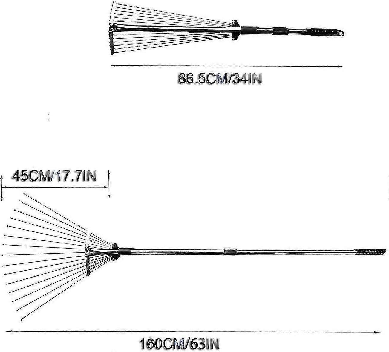 ZK-garden rakes, rakes, adjustable rakes, garden leaf rakes, metal rakes,  rakes, leaf rakes, lawn rakes,