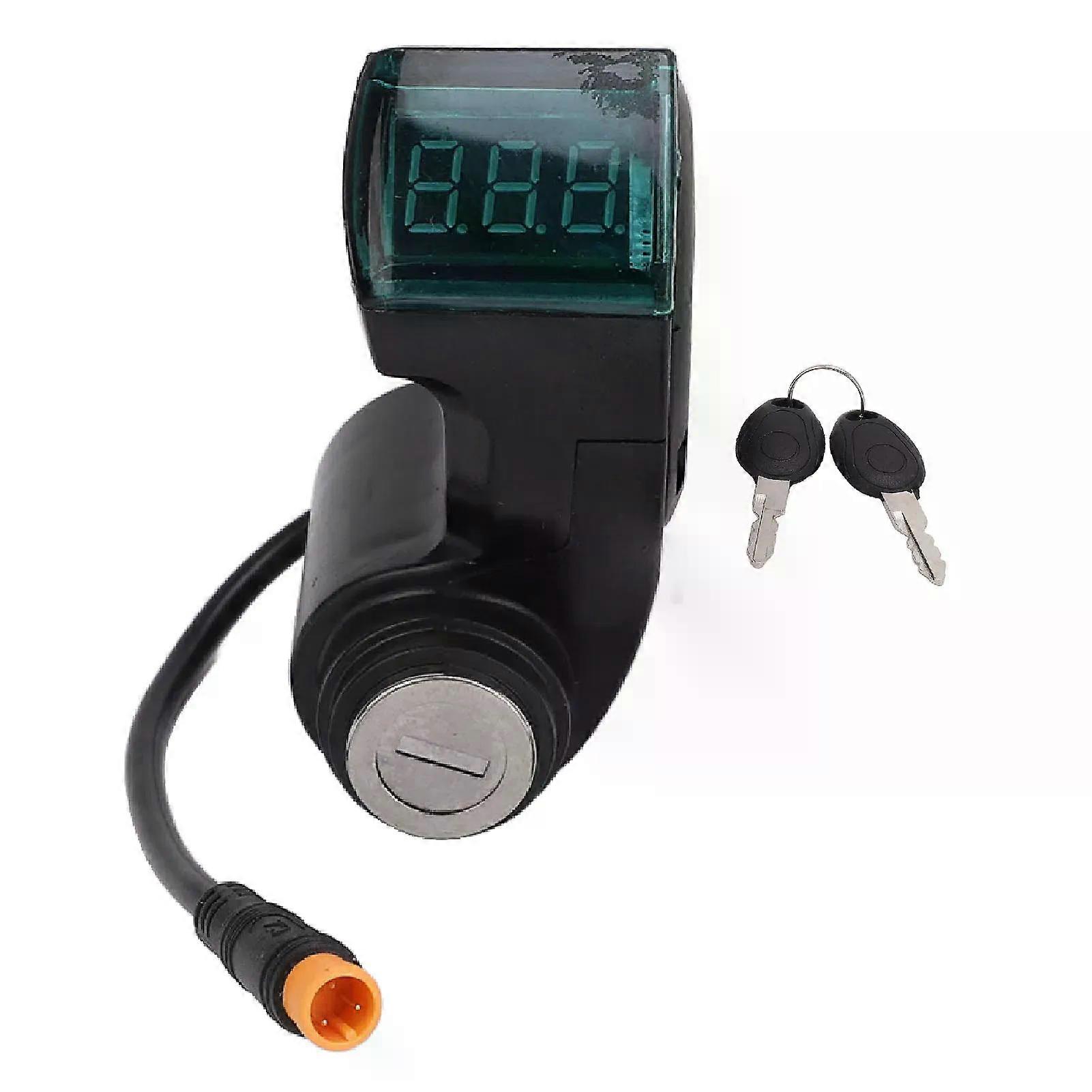 Electric Scooter Handle Switch Lock Scooter Handlebar Switch Lock Waterproof 2 Keys Safety for Perfect Fitment for M5 Scooters