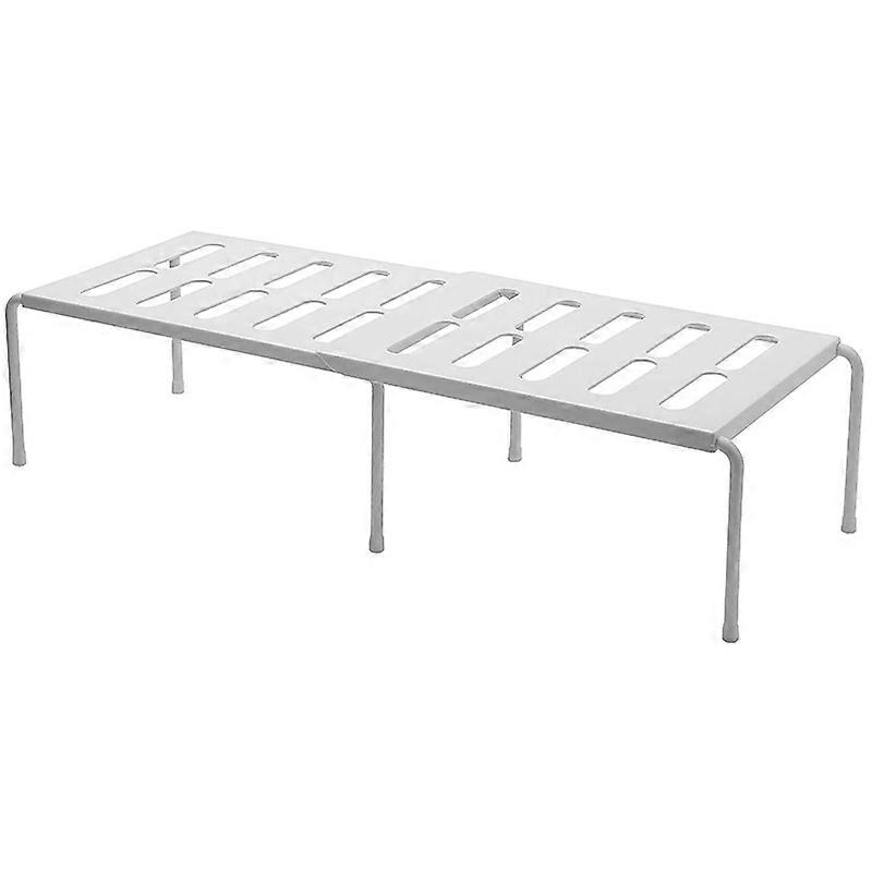 Expandable Kitchen Counter Shelf Organizer , Shelf with Retractable , Multi-Purpose Spice Rack Plast