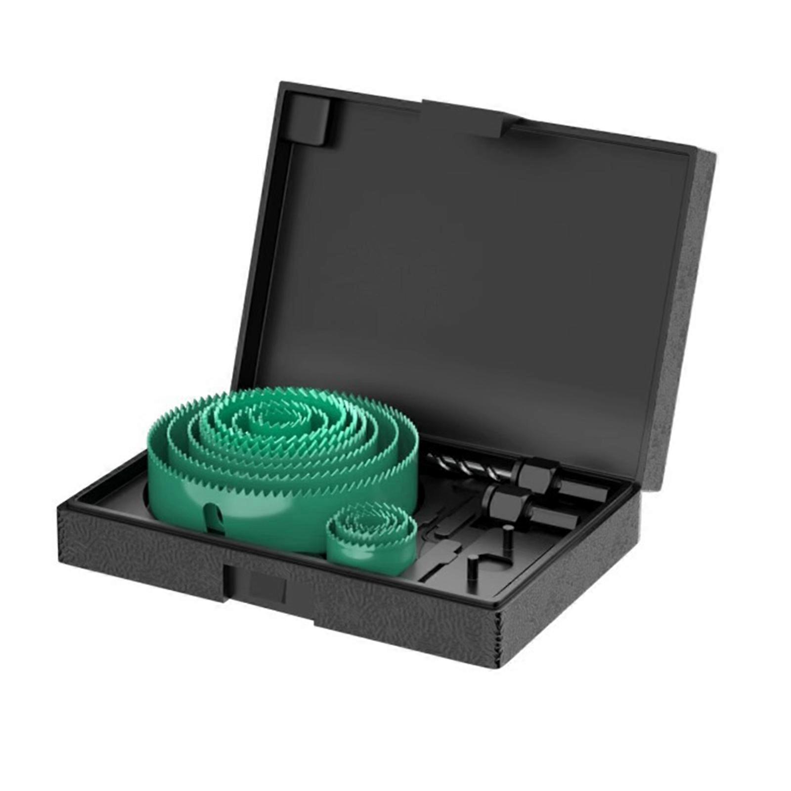 5/8/13Pcs Hole Saw Bit Cutting Set Core Drill Bit Set 19-64/64-127/19-127mm Hole Cutter Set for Plasterboard Ceiling
