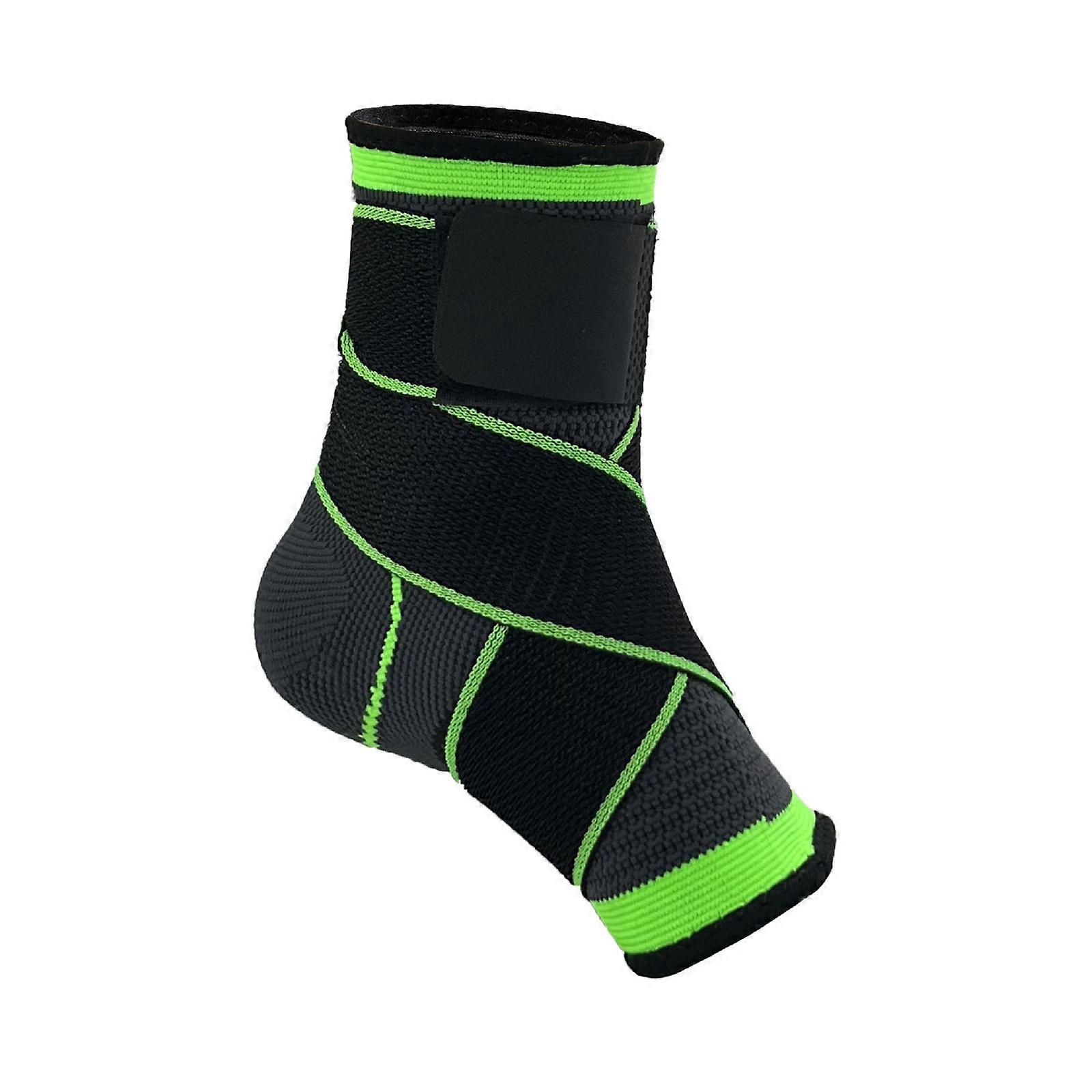 Ankle Support,Adjustable Ankle Brace Breathable Nylon Material Super Elastic and Comfortable 1 Size Fits All for Sports green