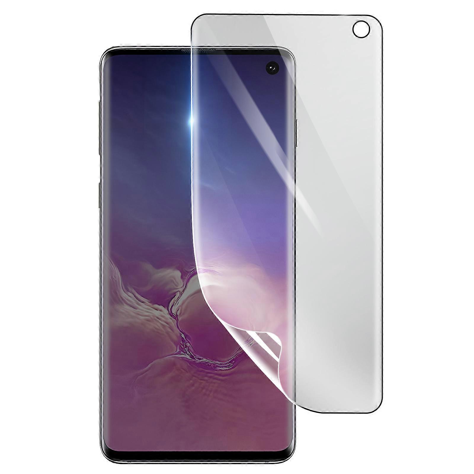 Shockproof Hydrogel Screen Protector for Galaxy S10, Transparent