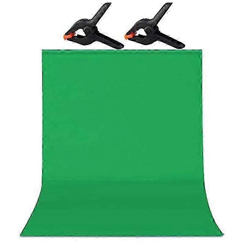 5X6.5 FT/1.5X2M Zoom Green Screen,Soft Photography Backdrop Background,for Photo Video Studio,Chrom