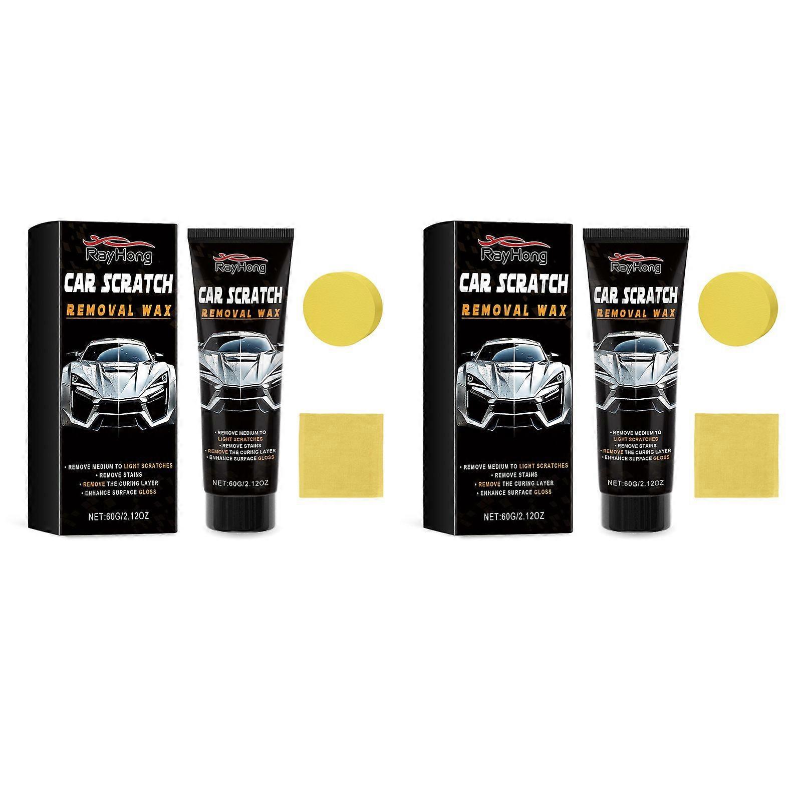 Car Scratch Remover Wax, Car Repair Wax for Scratches & Stains, Waterproof Gloss Enhancer Car Care Paint Restoration