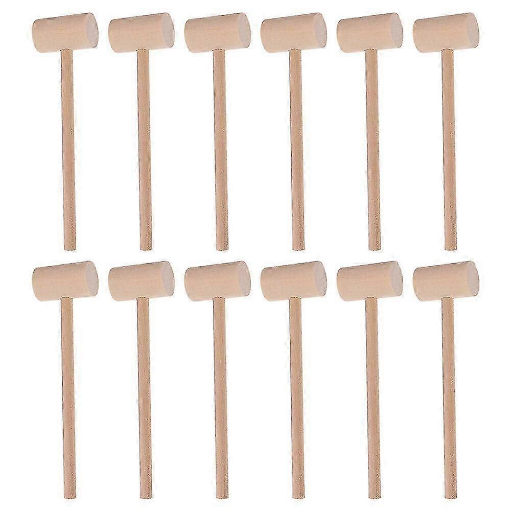 36Pcs ξύλινα εργαλεία κροτίδων σφυριών σφυριών θαλασσινών σφυριών σφυριών καβουριών καβουριών για τη σοκολάτα