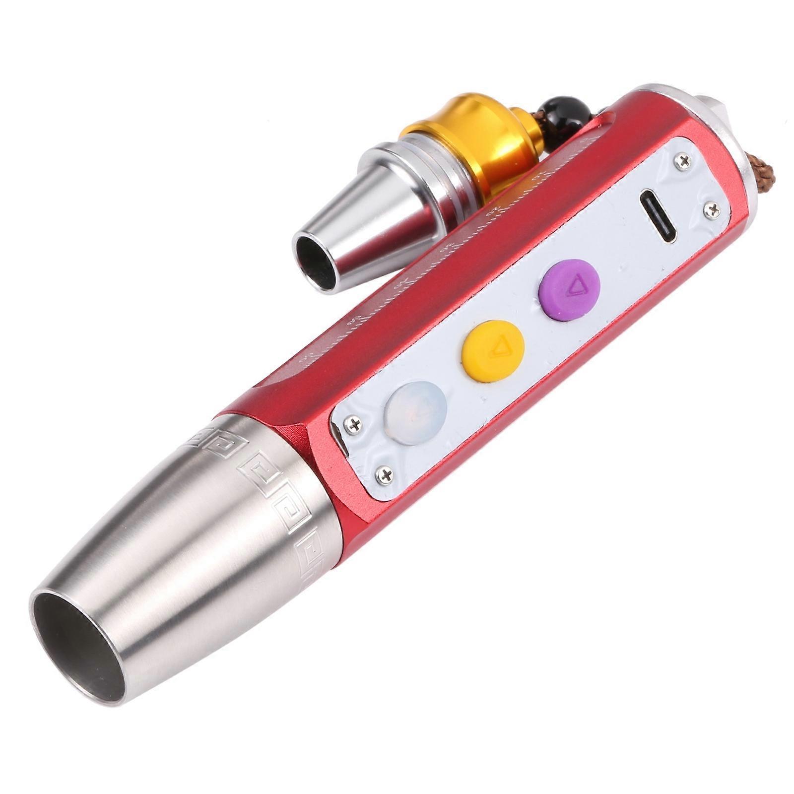 36C Type-C Charging Stepless Dimming Three Light Source Jade Identification Flashlight