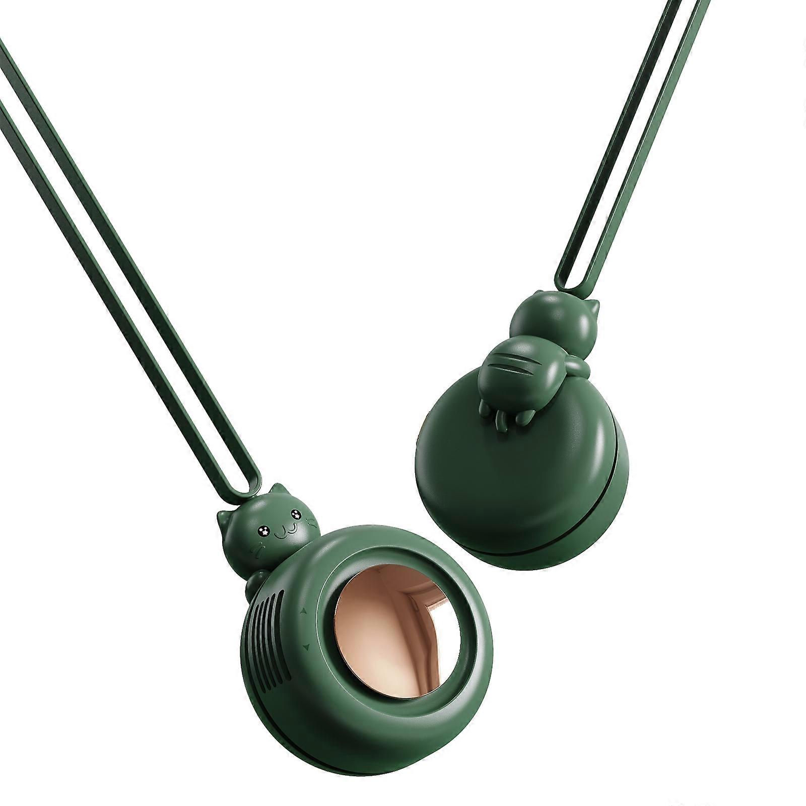 MF021 Sweet Cat Leafless Portable Hanging Neck Fan