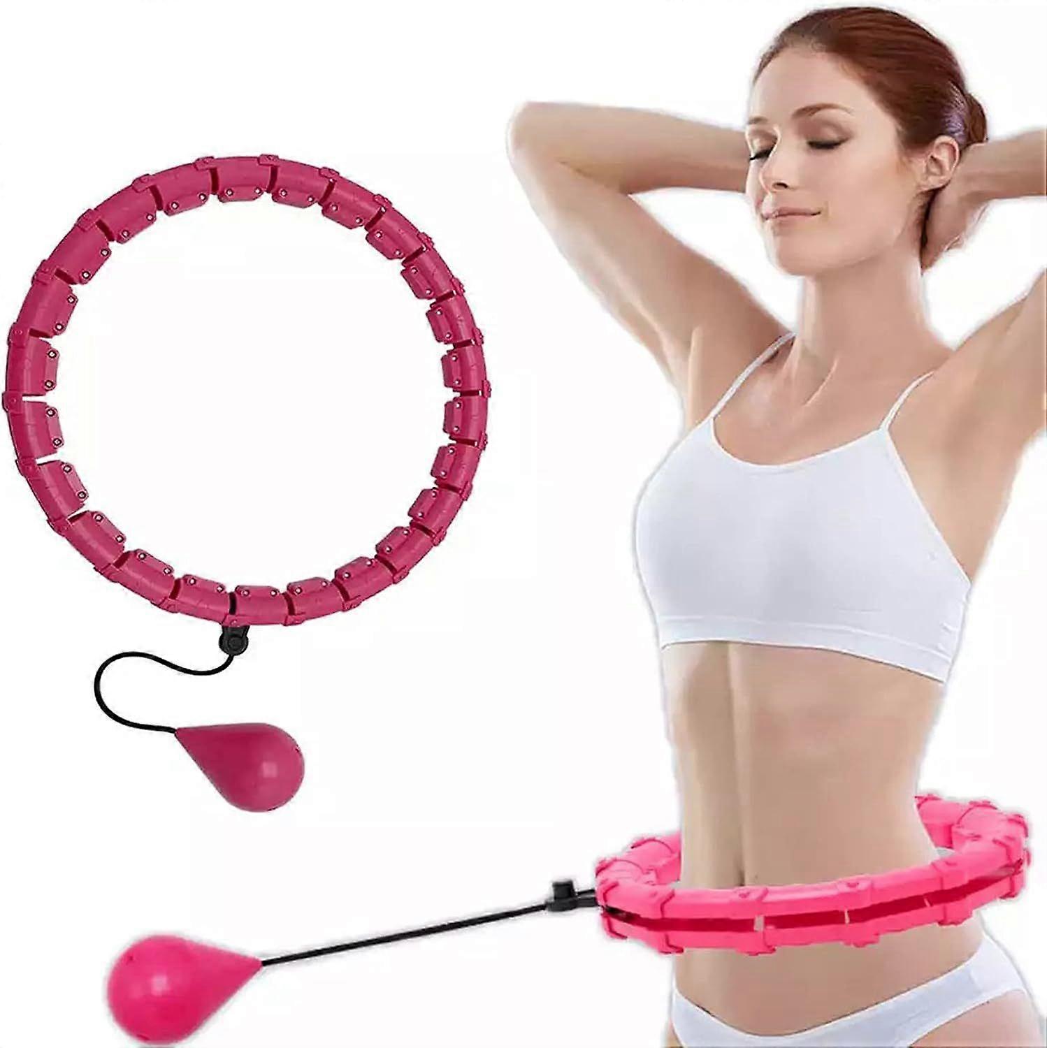 Removable hula hoop, tummy control, pink