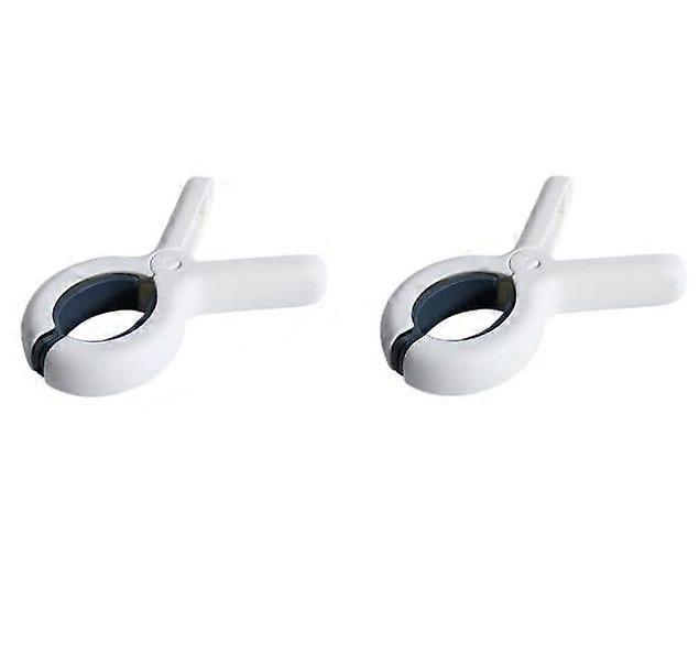 Outdoor drying rack Windproof and traceless multifunctional drying clip (large blue * 2)