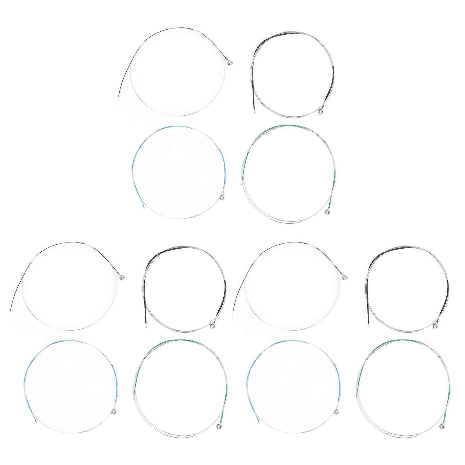 12Pcs Violin String Copper Alloy Professional Violin String Replacement for 1/2 1/4 3/4 4/4 Silver