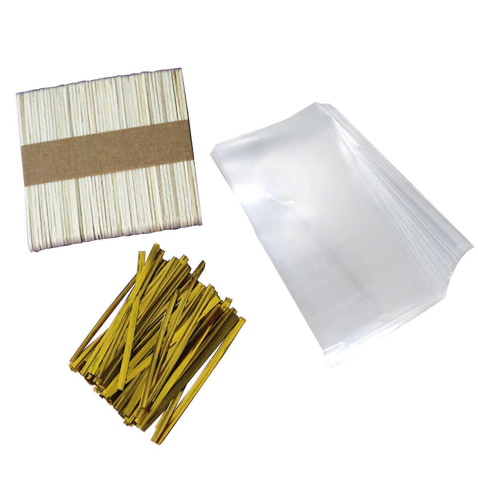 300 ks Multifunkční Twist Ties Tyčinky na nanuky a sáčky na zmrzlinu