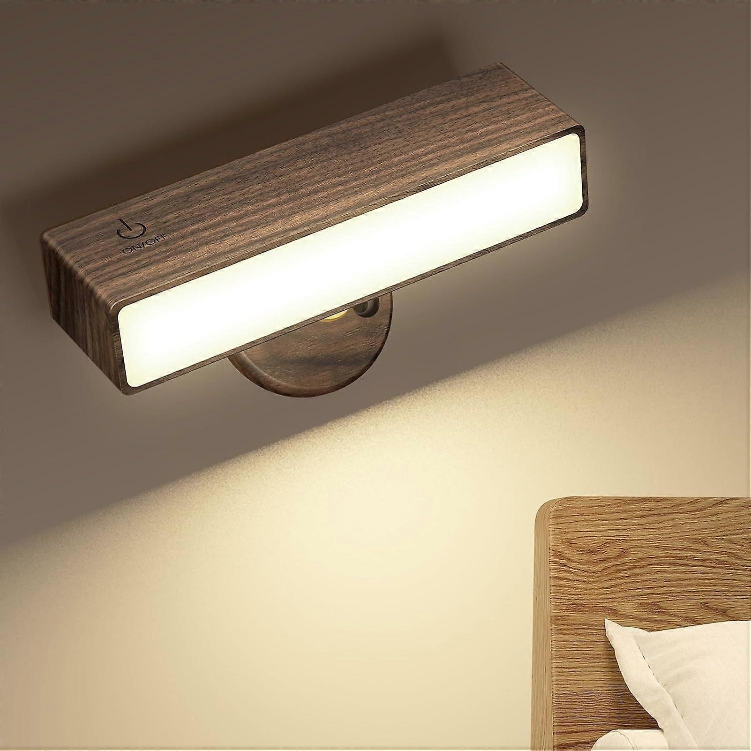 Indoor wall light, modern wall light without power connection, 360° rotatable design