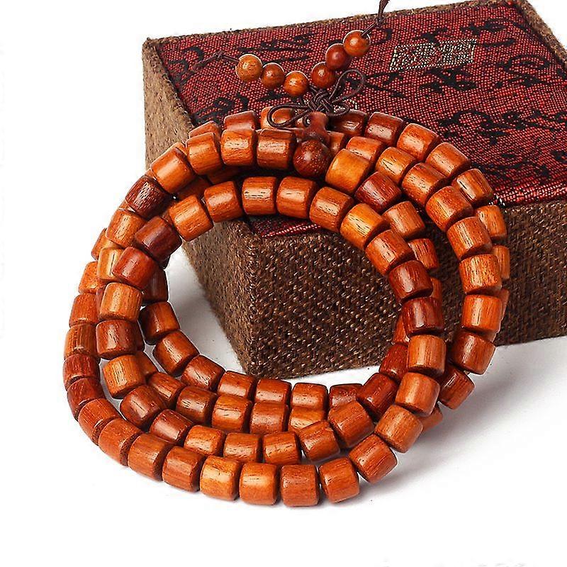 Redkid 108 perles de bois Bracelets multicouches Hommes Mala Bouddha Prière Yoga Bracelets pour femm