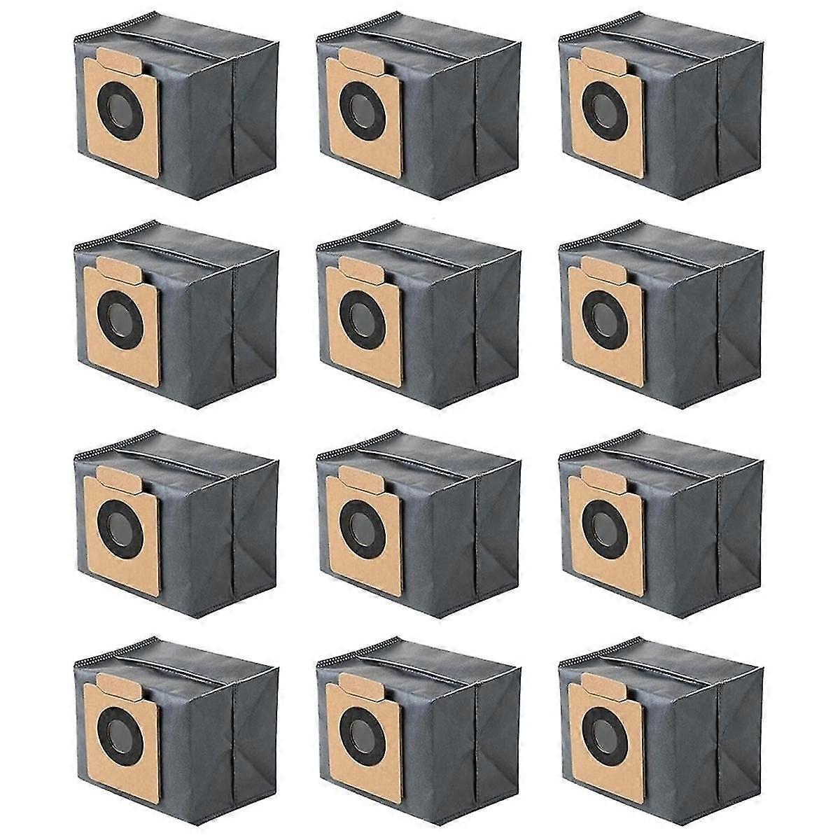 12 Pack Replacement Dust Bags For X8 Pro Robot Vacuum Self-empty Station Accessory