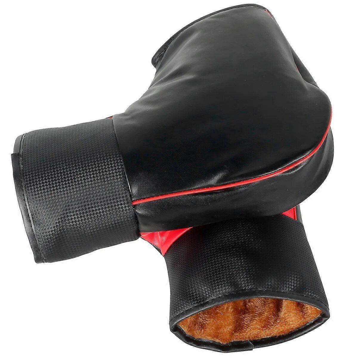 1 Pair Motorcycle Handlebar Protector Gloves Thick Warm Grip Gloves Rainproof Winter Motorcycle Gloves