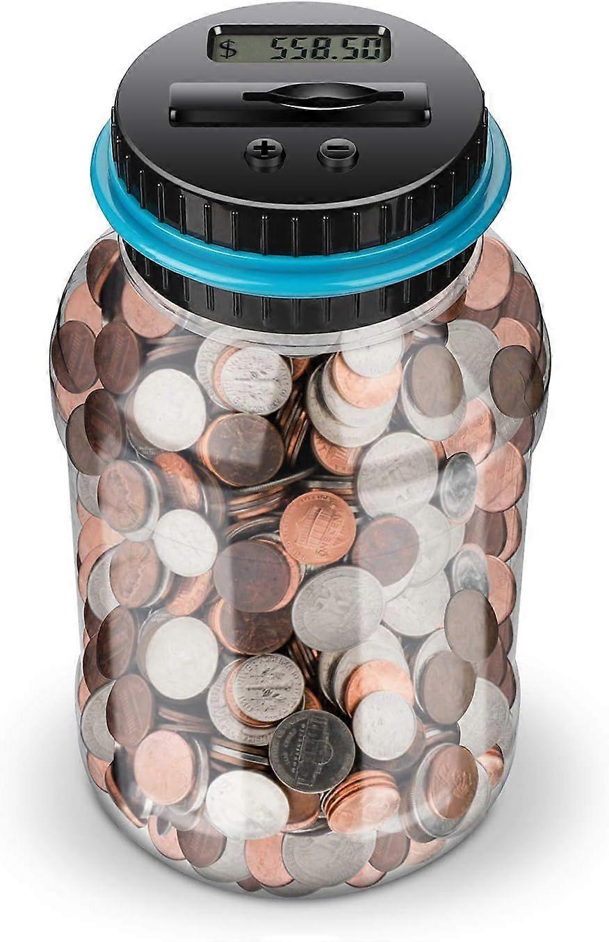 Digital Counting Money Jar,Big Piggy Bank,Piggy Bank for Kids,Piggy Bank Digital Counting Coin Bank,Money Saving Jar,Holds Over in 800,Best Gift for C