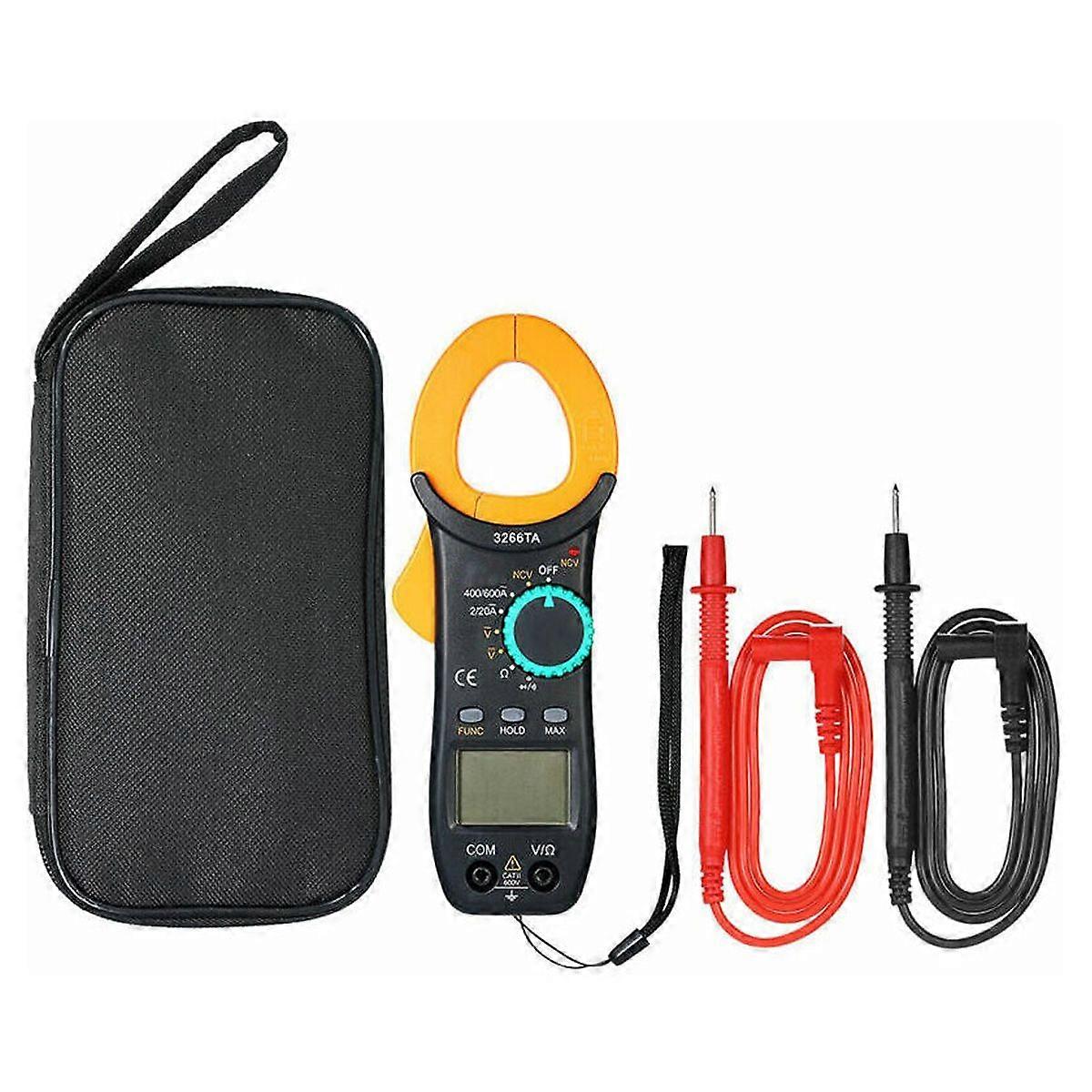 Digital Current Clamp, Auto Range, 2000 Counts - Audible On/Off Capacitor, Multimeter, Test Pen, Current Clamp