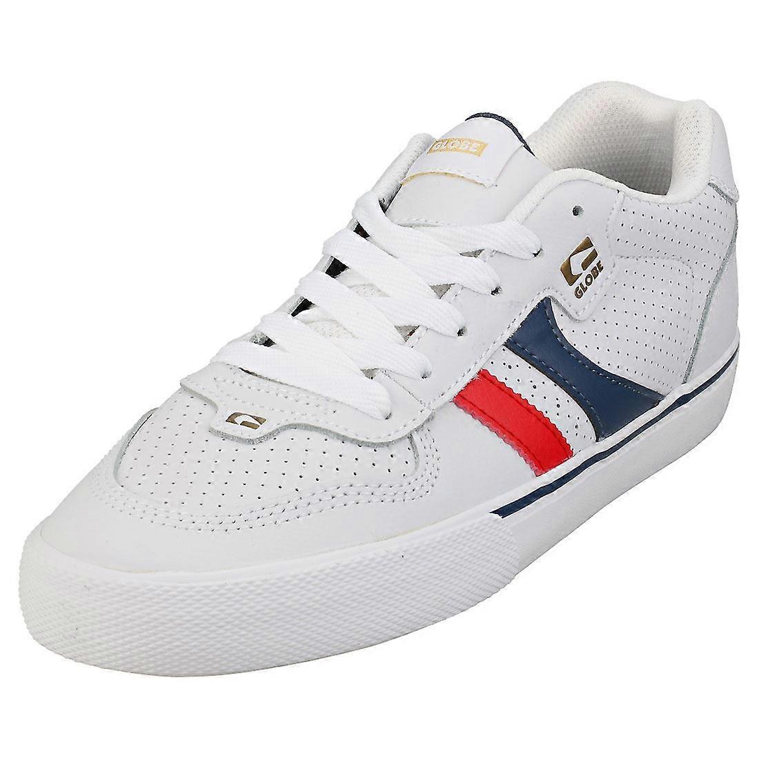 Globe Encore 2 Mens Skate Trainers in White Blue Red