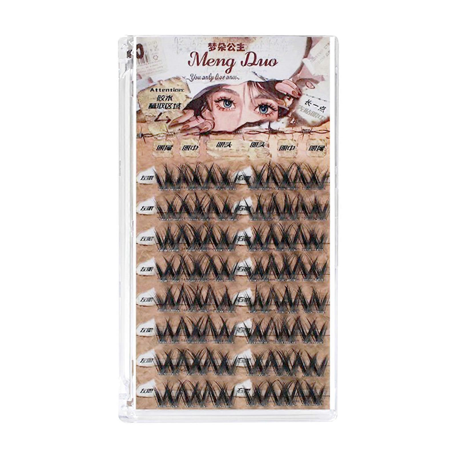 Multilayer Self Adhesive Lash Clusters Black Thin Band False Eyelashes
